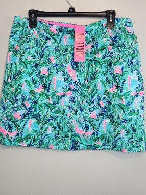 Lilly Pulitzer Monica Luxletic Skort Blue Horizon Golf Tennis Pickleball NWT